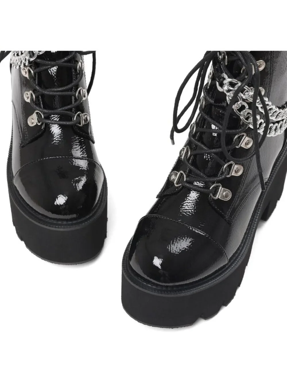 Stylish Women's Platform Ankle Boots | Rave Goth Combat Booties for Trendy Looks